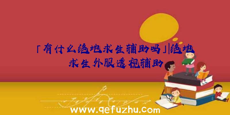 「有什么绝地求生辅助吗」|绝地求生外服透视辅助